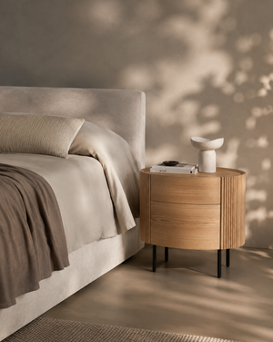 Lantine Bedside Table - Ash Oak - Tommy Franks