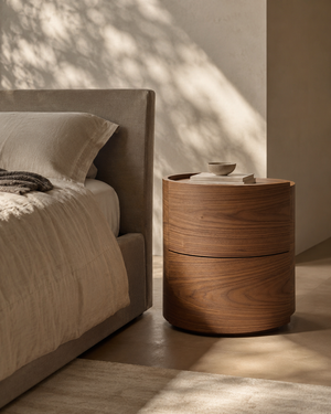 Dexter Bedside Table - Walnut - Pair - Tommy Franks