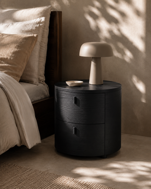 Sims Bedside Table - Smoak Oak - Tommy Franks
