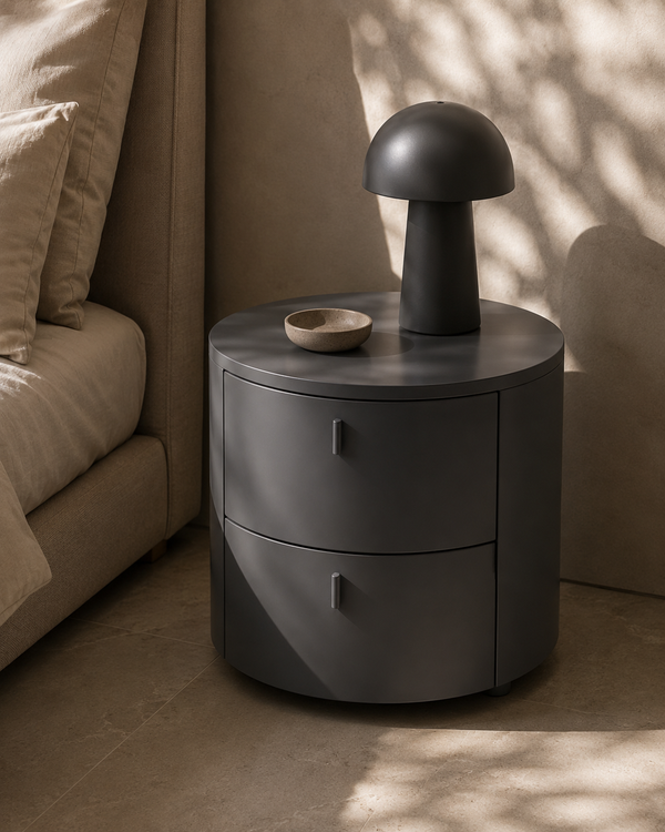Sims Bedside Table - Matte Anthracite - Tommy Franks