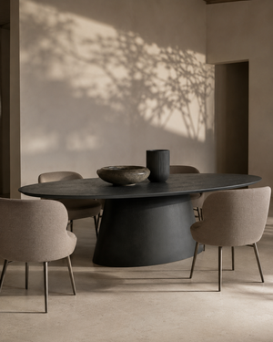 Tavamo Dining Table - Oval - Black Oak - Tommy Franks