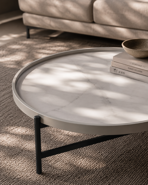 Ivery Coffee Table - Light Grey - Tommy Franks