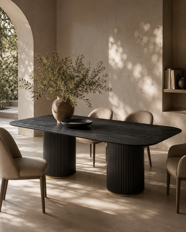 Lantine 240 Dining Table - Black Oak - Tommy Franks
