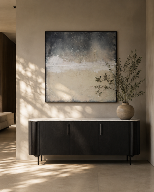Lantine Marble Buffet - Black Oak - Tommy Franks