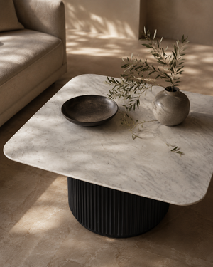 Lantine Marble Coffee Table - Matt Black - Tommy Franks