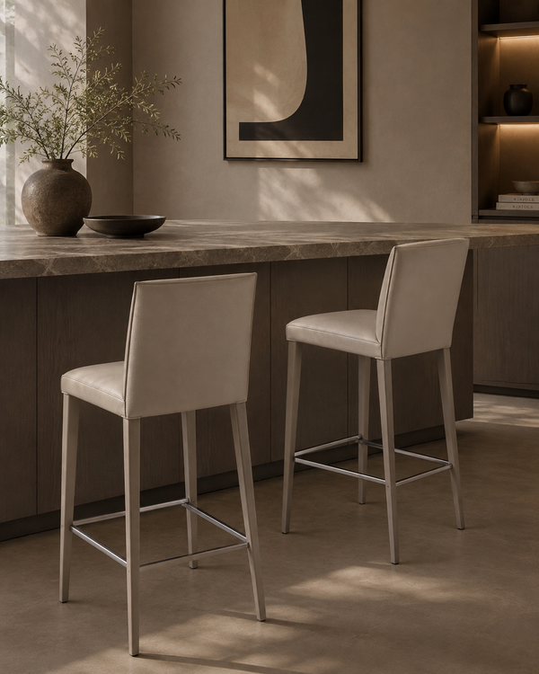 Othello Bar Stool - Concrete Grey - Tommy Franks