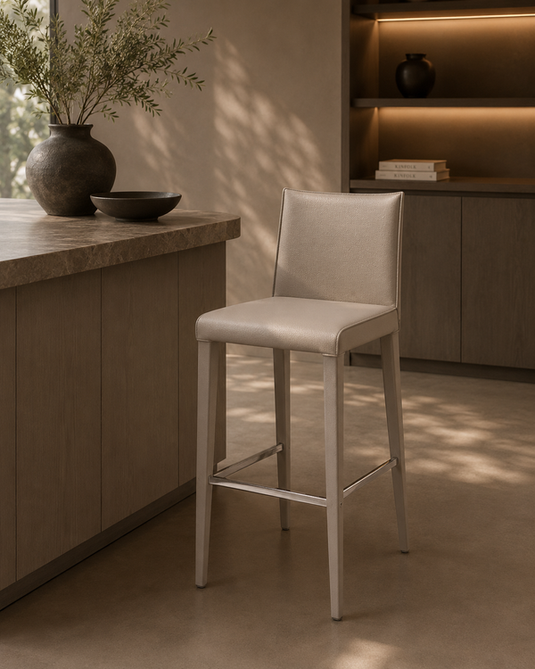 Othello Bar Stool - Concrete Grey - Tommy Franks