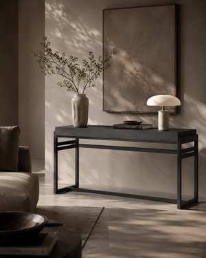 Skaff Console Table - Black - Tommy Franks