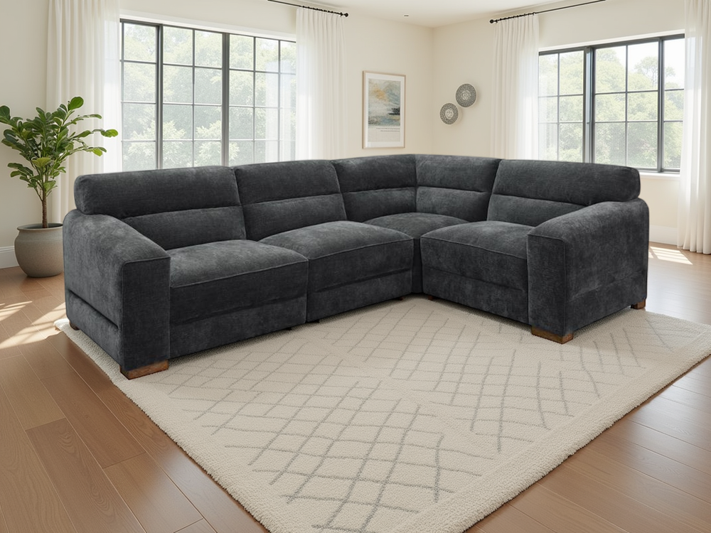 Chicago Sofa Charcoal Universal Corner - Xshowhome