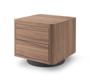 Coin Bedside Table - Light Walnut - Tommy Franks