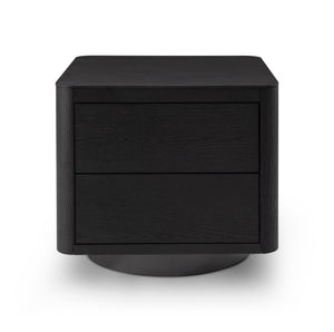 Coin Bedside Table - Smoke Oak - Tommy Franks