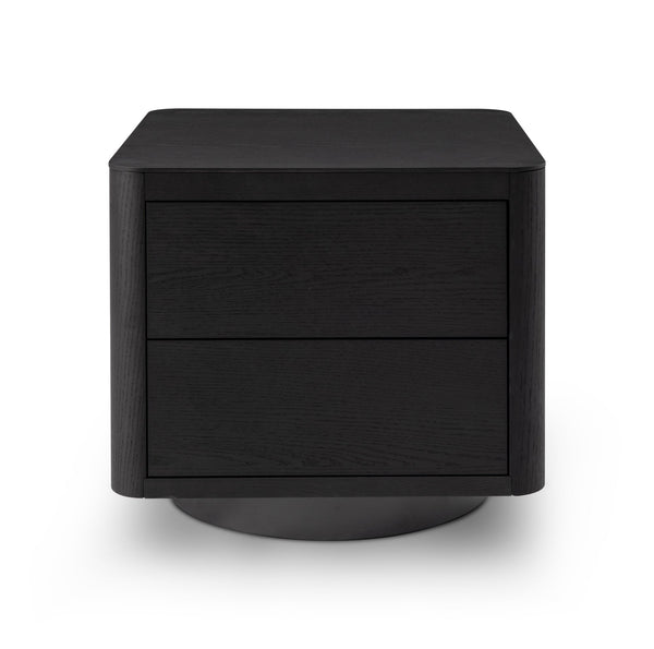 Coin Bedside Table - Smoke Oak - Tommy Franks