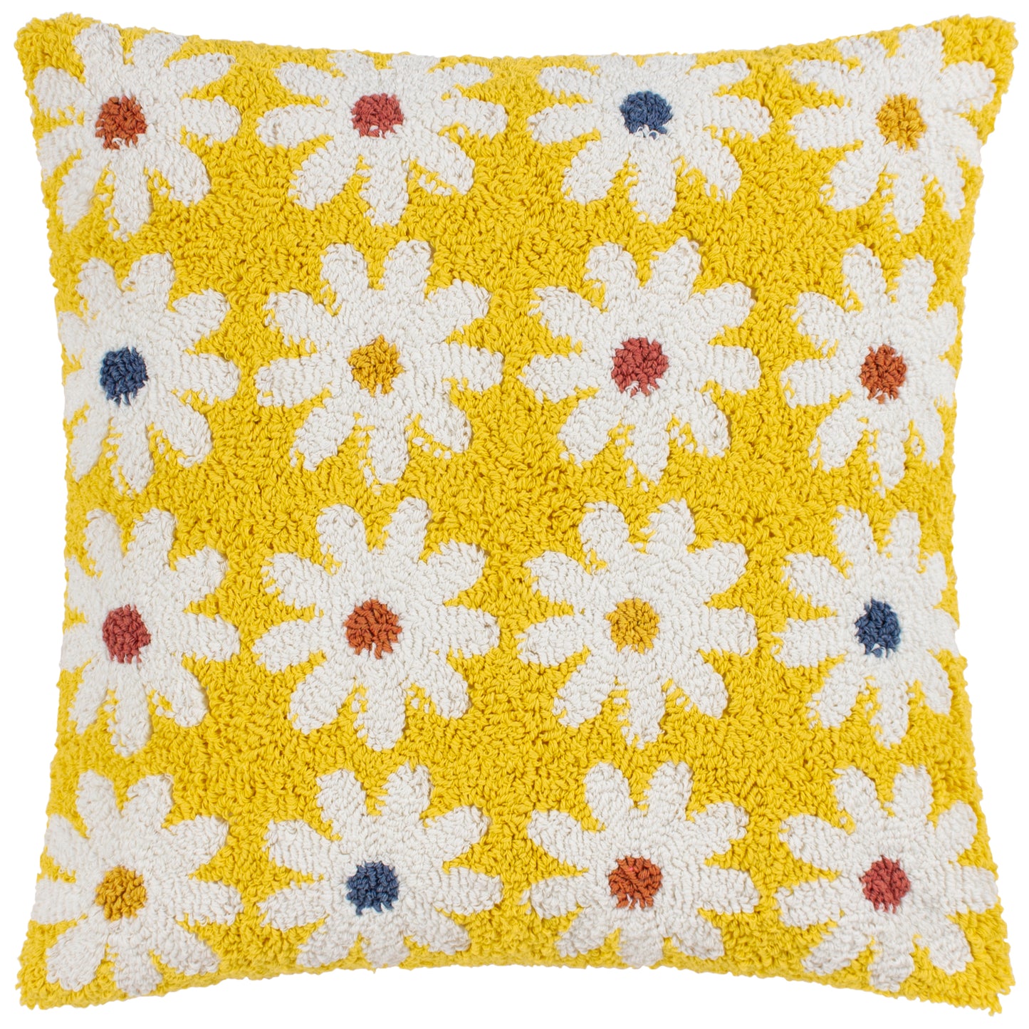 DAISY 45X45 FEATHER FILLED CUSHION MELLOW YELLOW