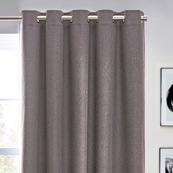 Dawn 229x137 Eyelet Curtain Charcoal - view 4