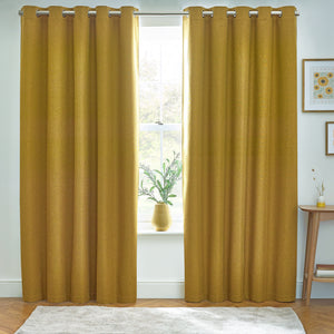 Dawn 229x137 Eyelet Curtain Mustard - view 5