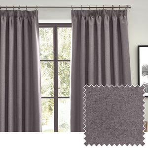 Dawn 117x137 Pencil Pleat Curtain Charcoal - view 2