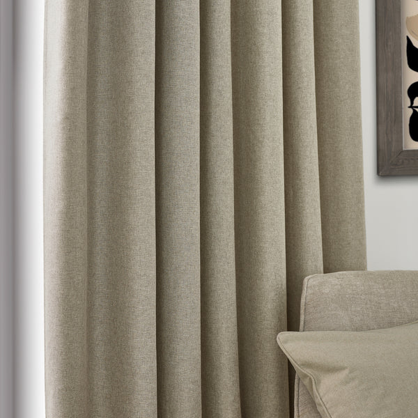 Dawn 117x137 Pencil Pleat Curtain Natural - view 5