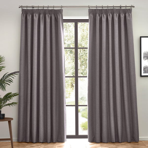 Dawn 117x183 Pencil Pleat Curtain Charcoal - view 7