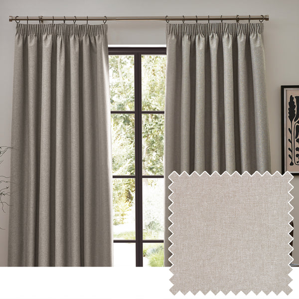 Dawn 168x183 Pencil Pleat Curtain Linen - view 2