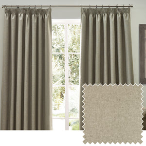 Dawn 168x183 Pencil Pleat Curtain Natural - view 2