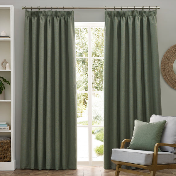 Dawn 229x137 Pencil Pleat Curtain Eucalyptus - view 3