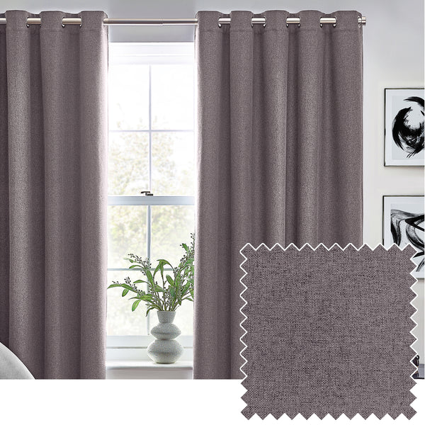 Dawn 168x229 Eyelet Curtain Charcoal - view 2