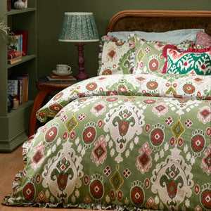 Dawson Double Duvet Set Cedar Green - Riva