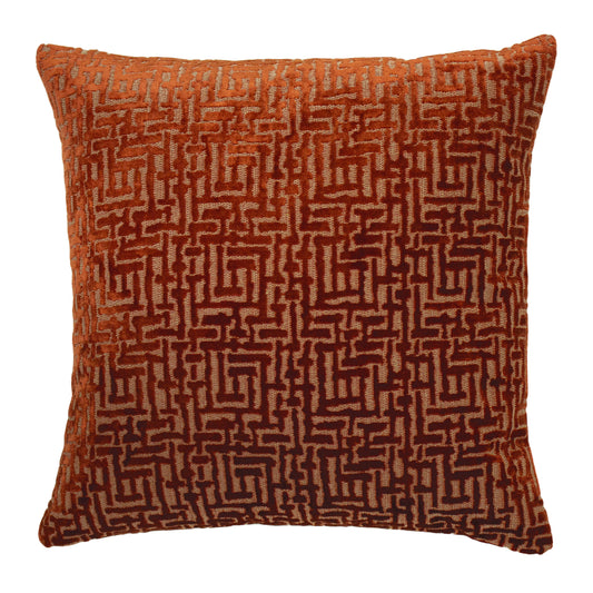 DELPHI 45X45 FEATHER FILLED CUSHION RUST