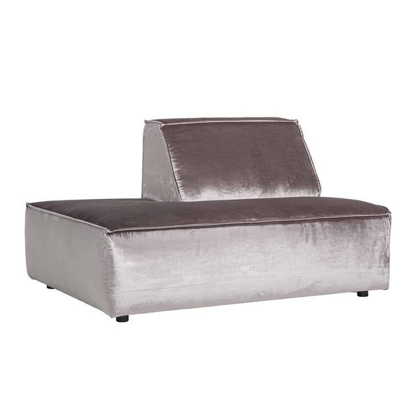 Sofa Devon ottoman left open end | fully upholstered right