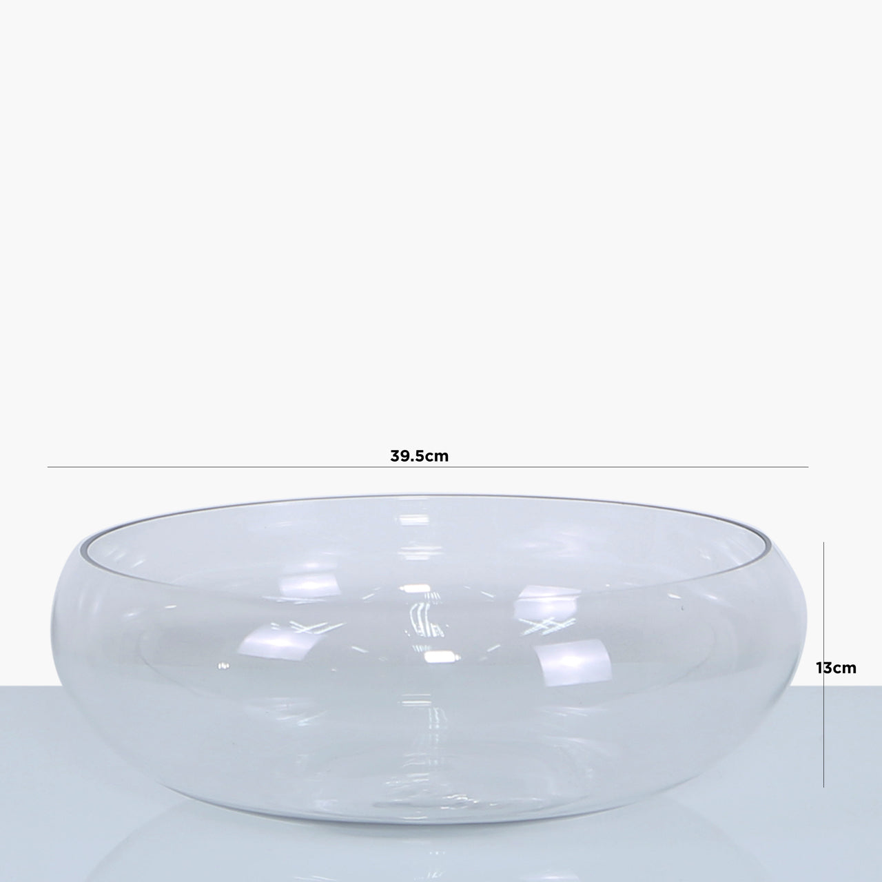 39.5cm Glass Bowl