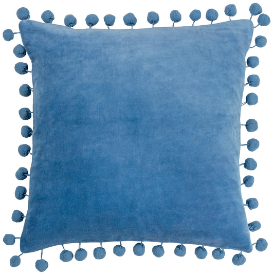 DORA 45X45 FEATHER FILLED CUSHION SKY BLUE