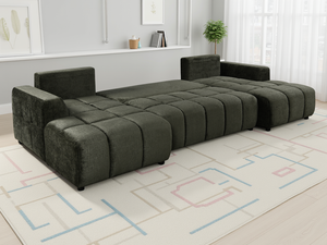 Shanghai Luxury Green U Shape Corner Sofabed - Xshowhome