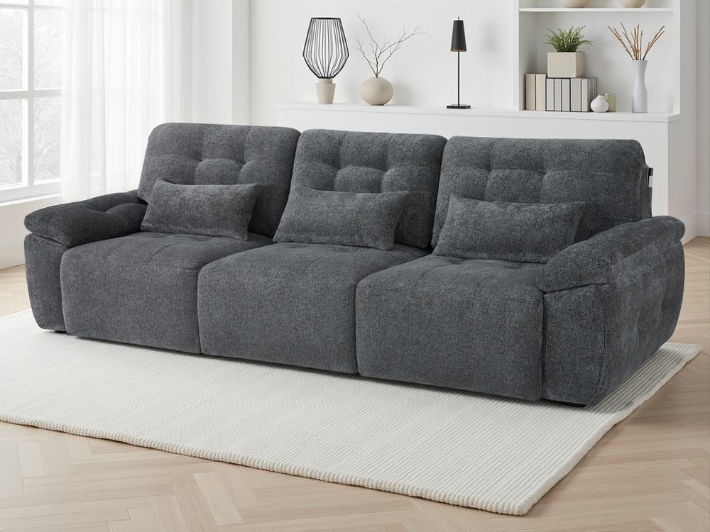 Dallas Electric Sofabed Grey 3 Seater - Xshowhome