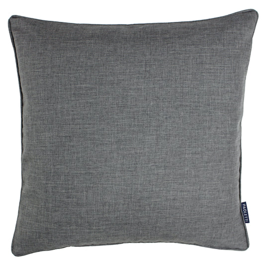 TWILIGHT 45X45 FEATHER FILLED CUSHION SILVER