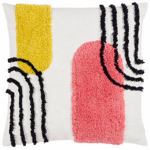 Elmer 45x45 Feather Filled Cushion Citrus & Pink - view 2