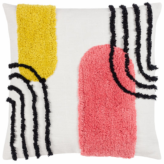 ELMER 45X45 FEATHER FILLED CUSHION CITRUS/PINK