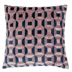 Empire 45x45 Feather Filled Cushion Blush/navy