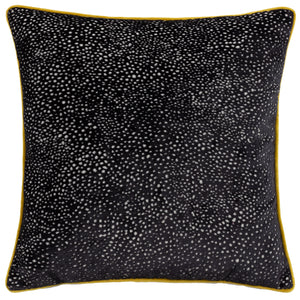 Estelle 45x45 Feather Filled Cushion Black & Gold - view 2