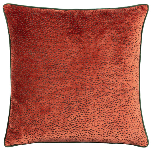 ESTELLE 45X45 FEATHER FILLED CUSHION PAPRIKA/TEAL