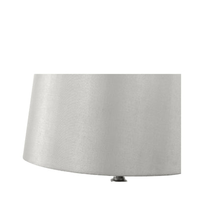 49cm Chrome Table Lamp Grey Fx Slk Empire Grey (Set)