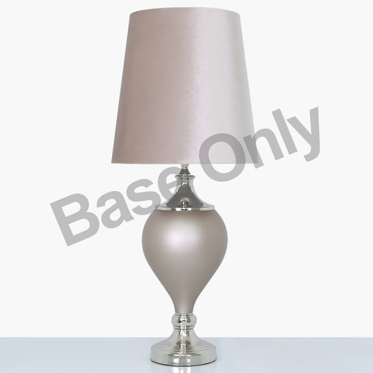 58.5cm CC Metal Champagne Gls Tbl Lmp Only-E27-Dual Plug