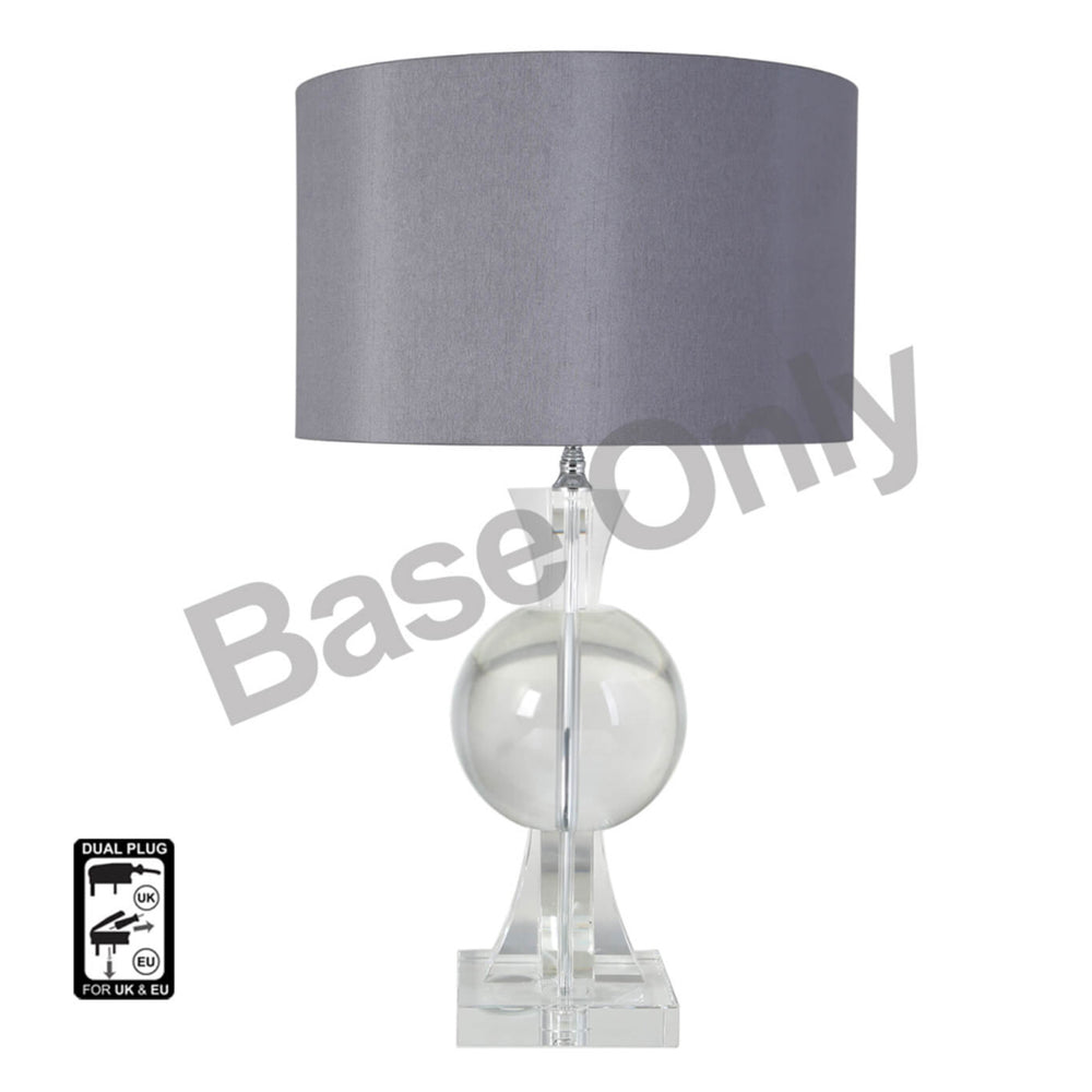 53cm Crystal Thistle Tbl Lamp Base Only – E27 Dual Plug