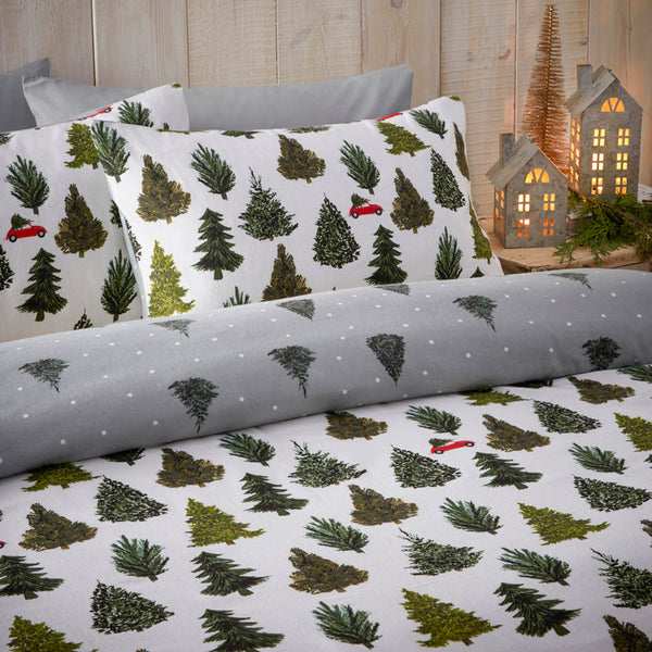 Evergreen Single Duvet Set Green - Riva