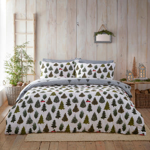 Evergreen Double Duvet Set Green - Riva