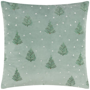 Evergreen Classic Tree 43x43 Feather Filled Cushion Green