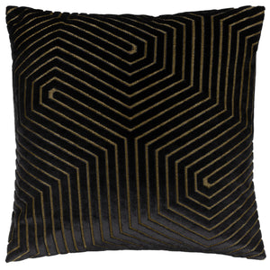 Evoke 45x45 Feather Filled Cushion Black - view 2