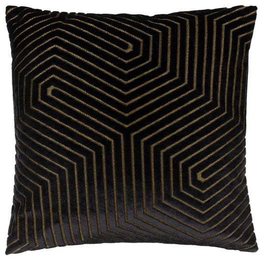 EVOKE 45X45 FEATHER FILLED CUSHION BLACK
