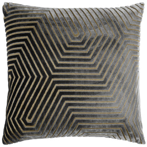 Evoke 45x45 Feather Filled Cushion Charcoal - view 2
