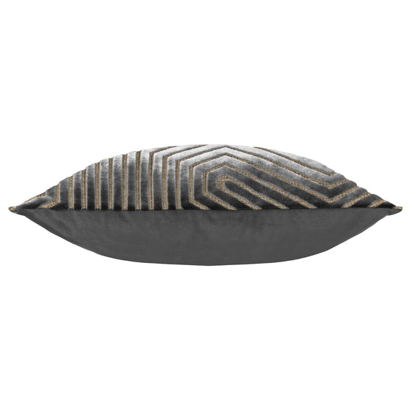 Evoke 45x45 Feather Filled Cushion Charcoal - view 4