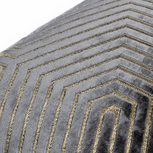 Evoke 45x45 Feather Filled Cushion Charcoal - view 5